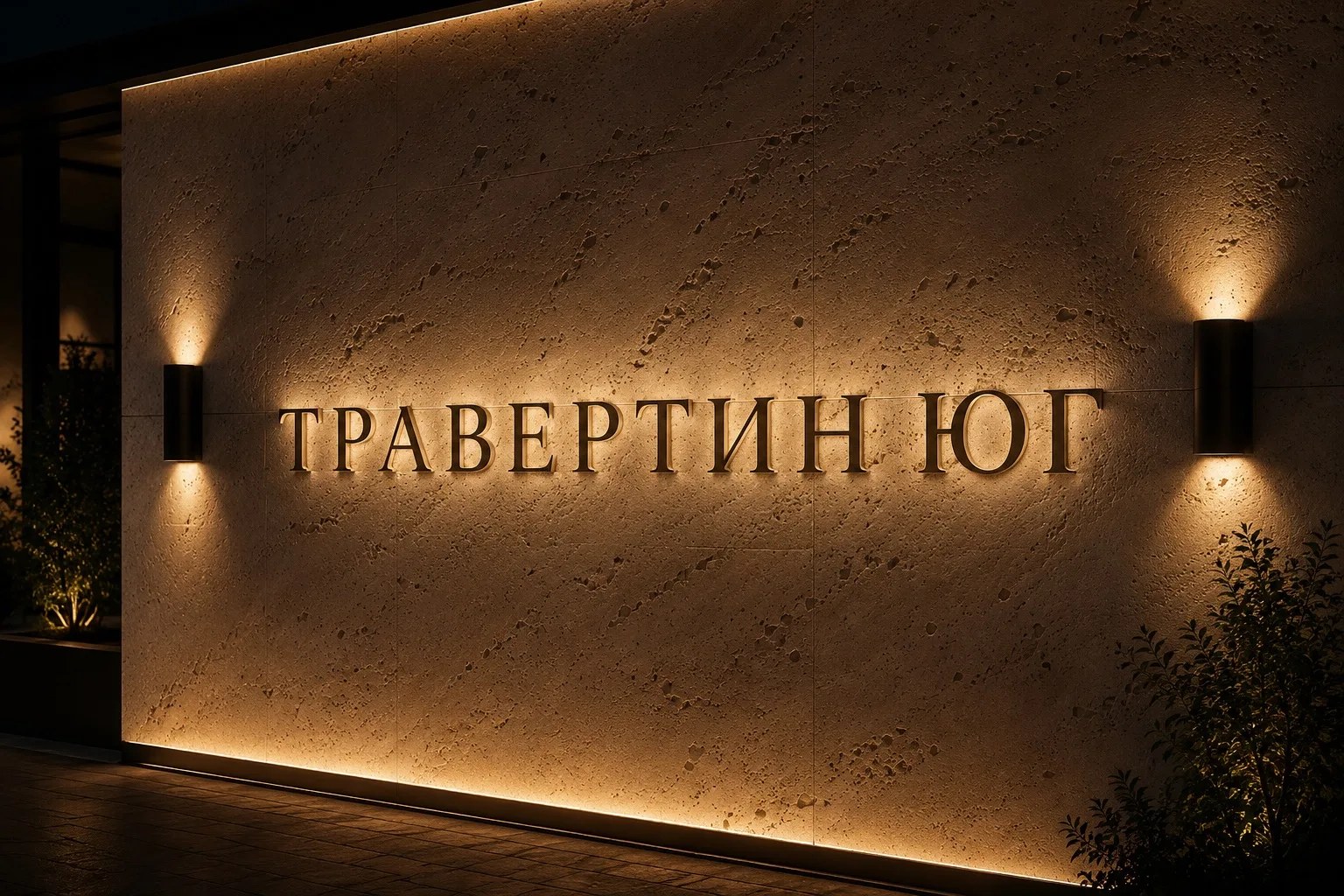 Премиальная стена ТРАВЕРТИН ЮГ